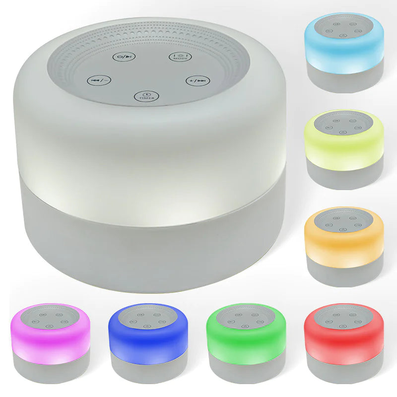 White Noise Sleep Aid Lamp with 8 Colors & Touch Control