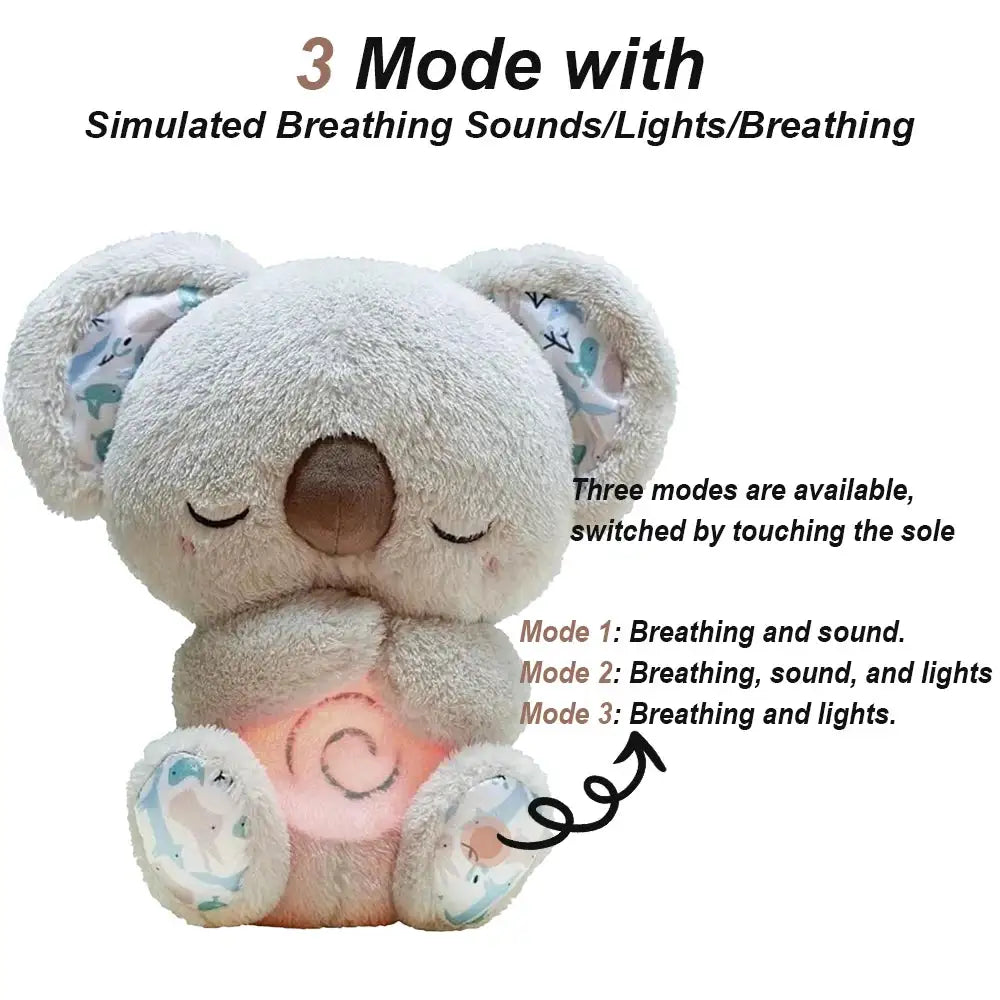 Breathing Koala Sleep Aid – Ambient Light & Soothing Sounds for Babies