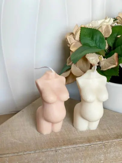 Artistic Sculpted Pregnant Woman’s Body Candle