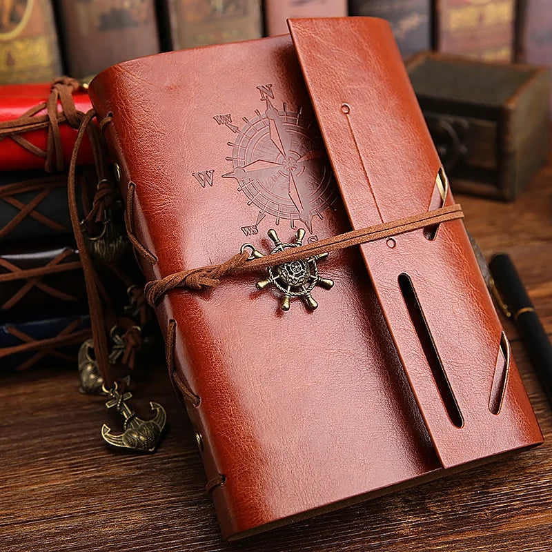 Vintage Style Leather Bound Journal