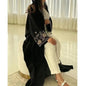 Embroidered Bat Sleeve Loose Cardigan