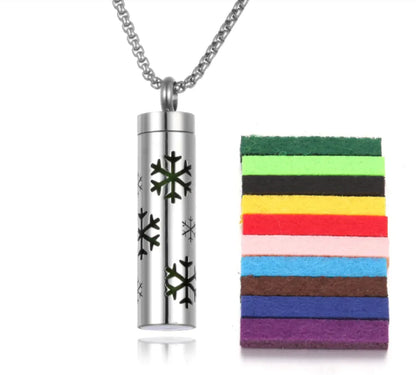 Aroma Elegance: Stainless Steel Essential Oil Diffuser Necklace