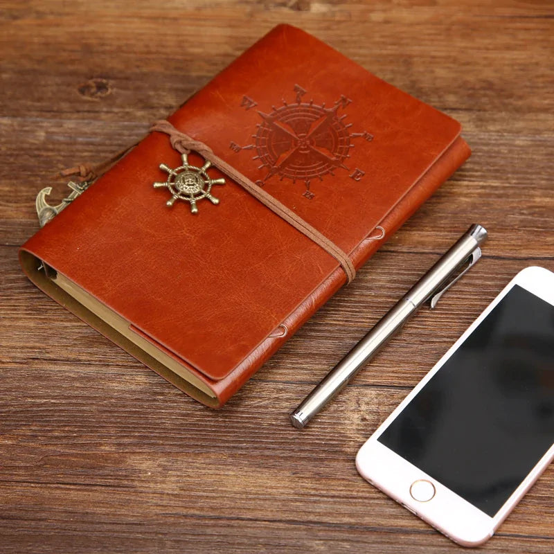 Vintage Style Leather Bound Journal