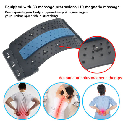 Back Massage Pad for Cervical Spine, Lumbar Spine, and Legs with 88 Massage Points