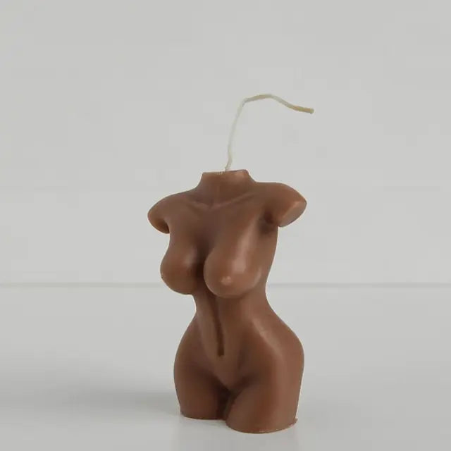 Artistic Candles: Sculpted Women's Body