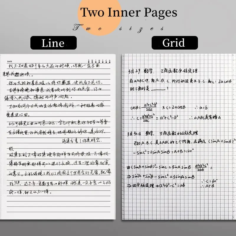 Creative Expression Journals: Lined, Unlined, and Grid