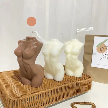 Artistic Candles: Sculpted Women's Body