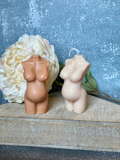 Artistic Sculpted Pregnant Woman’s Body Candle