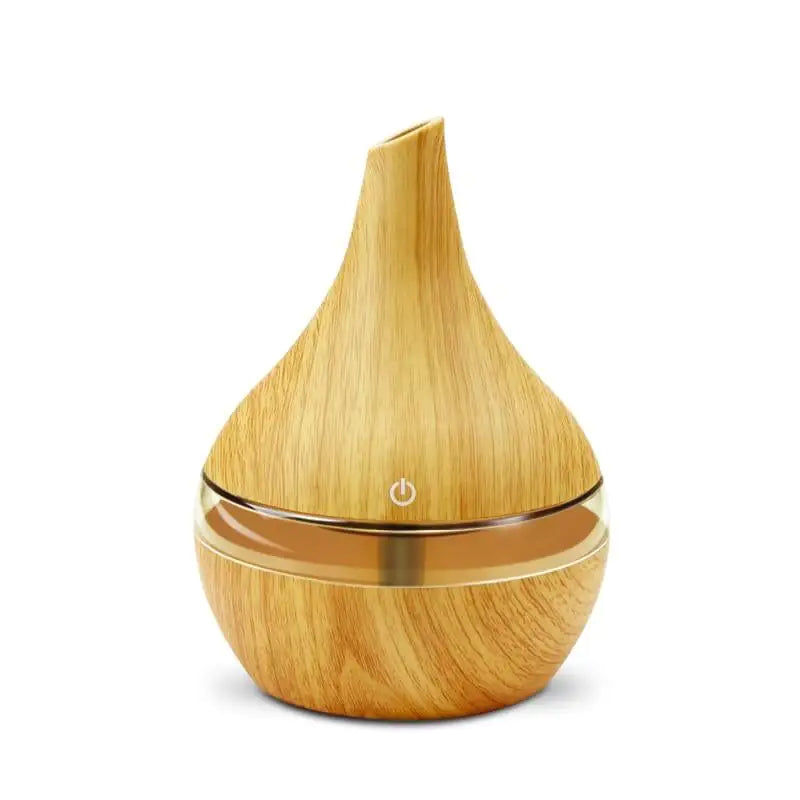 Aromatherapy Ultrasonic USB Air Humidifier – Sleek & Elegant Light or Dark Wood Finish