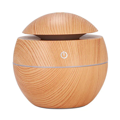 Sleek Aroma Diffuser with Essential Oils – 3 Wood Finishes