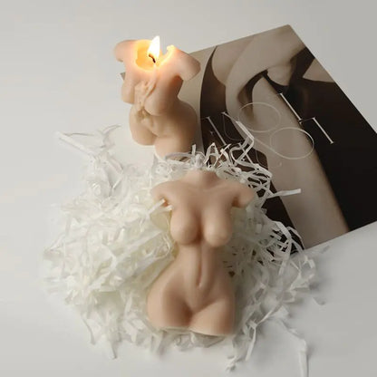 Artistic Candles: Sculpted Women's Body