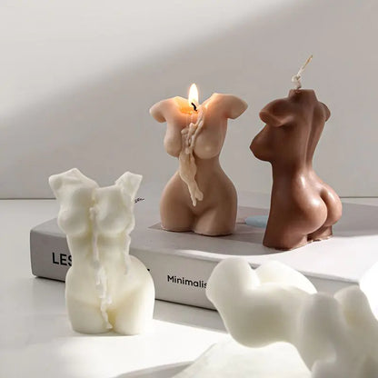 Artistic Candles: Sculpted Women's Body