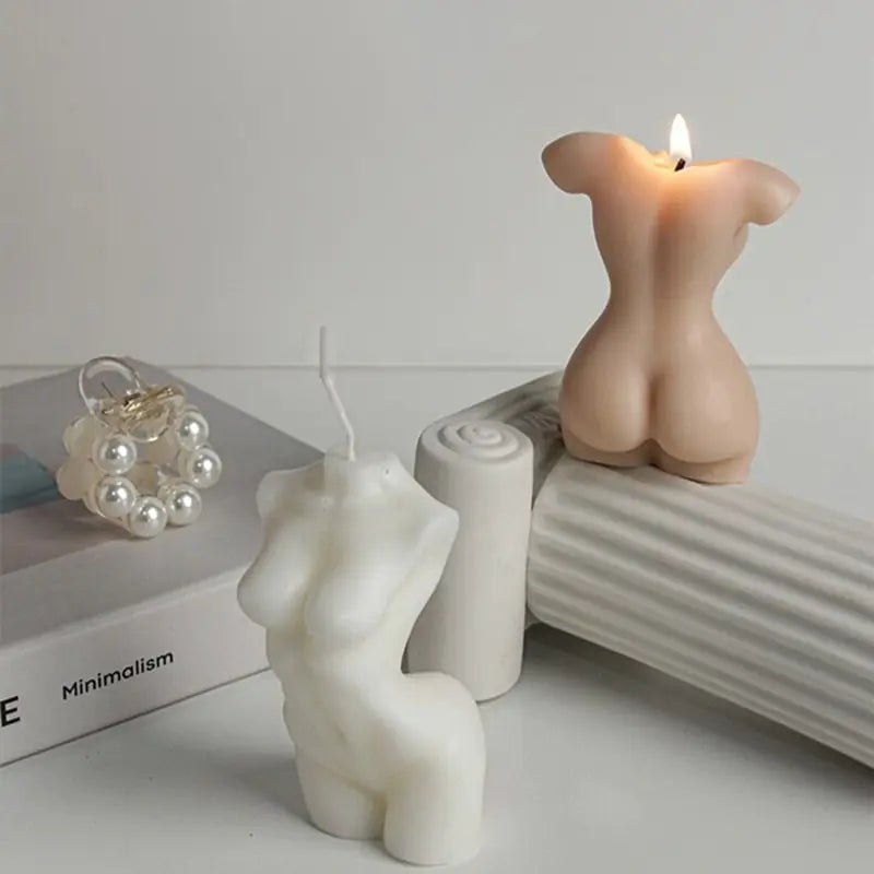 Artistic Candles: Sculpted Women's Body