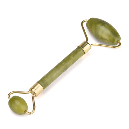 Double-Head Roller Massager Made from Authentic Jade